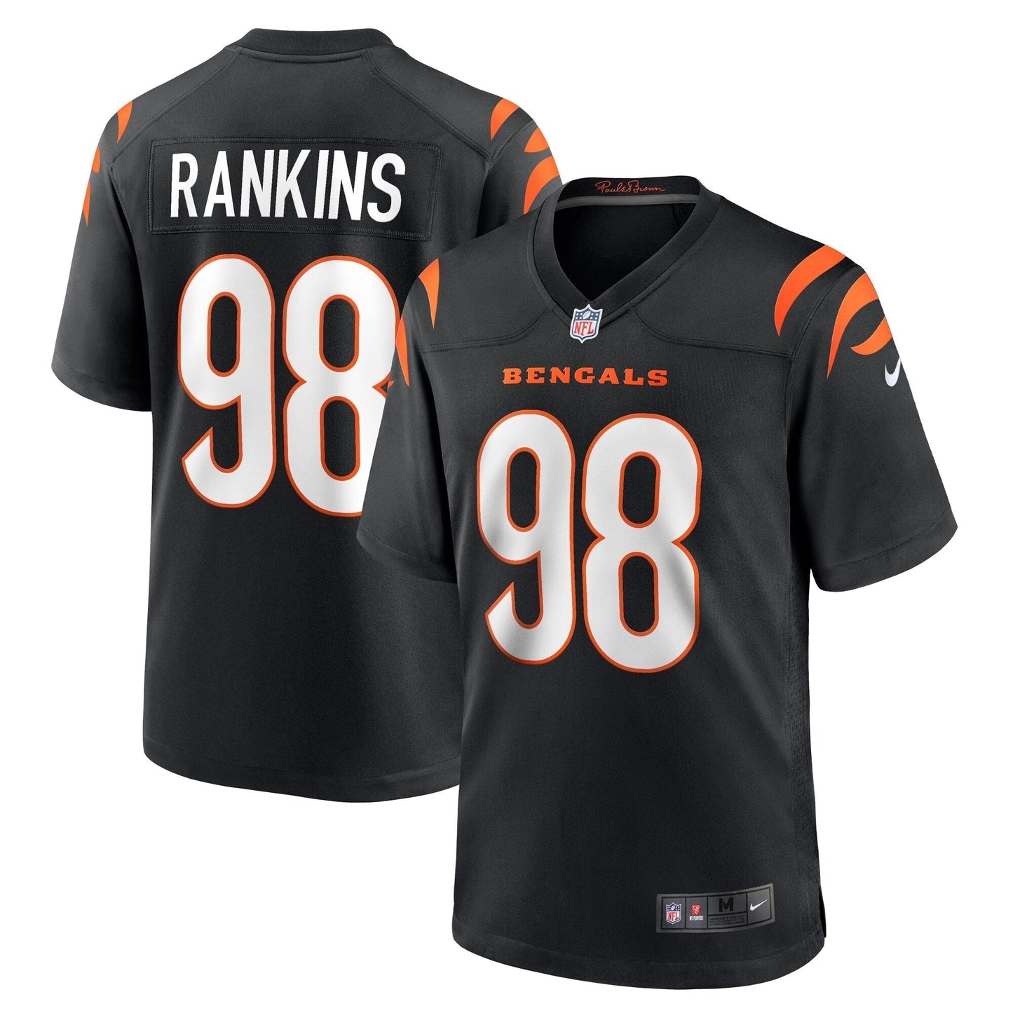 Sheldon Rankins Cincinnati Bengals  Game Jersey -  Black