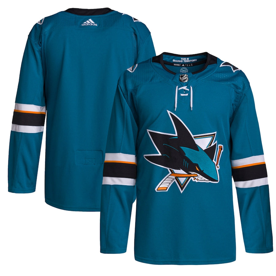 Men's San Jose Sharks  Teal 2021/22 Home Primegreen Authentic Jersey