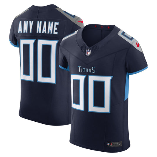 Tennessee Titans Navy Vapor F.U.S.E. Elite Custom Jersey