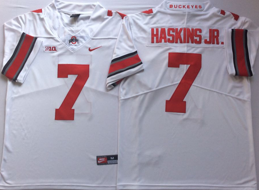 Men's Ohio State Buckeyes Dwayne Haskins White Player Game Jersey