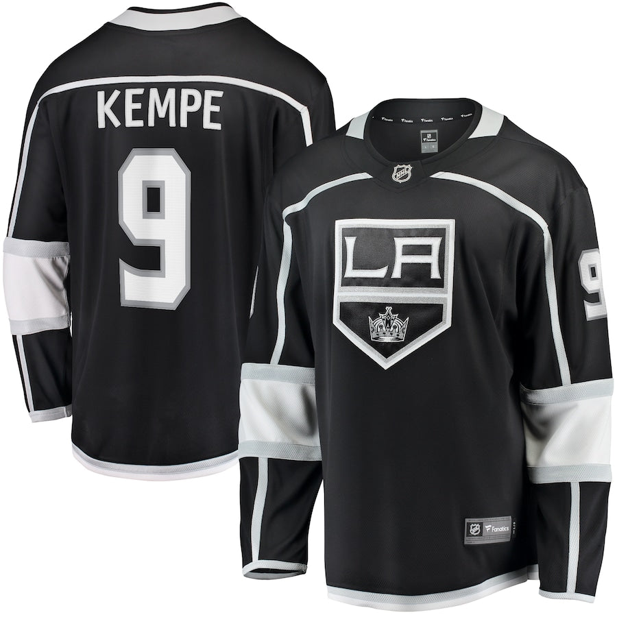 Adrian Kempe Los Angeles Kings Home Premier Breakaway Jersey - Black