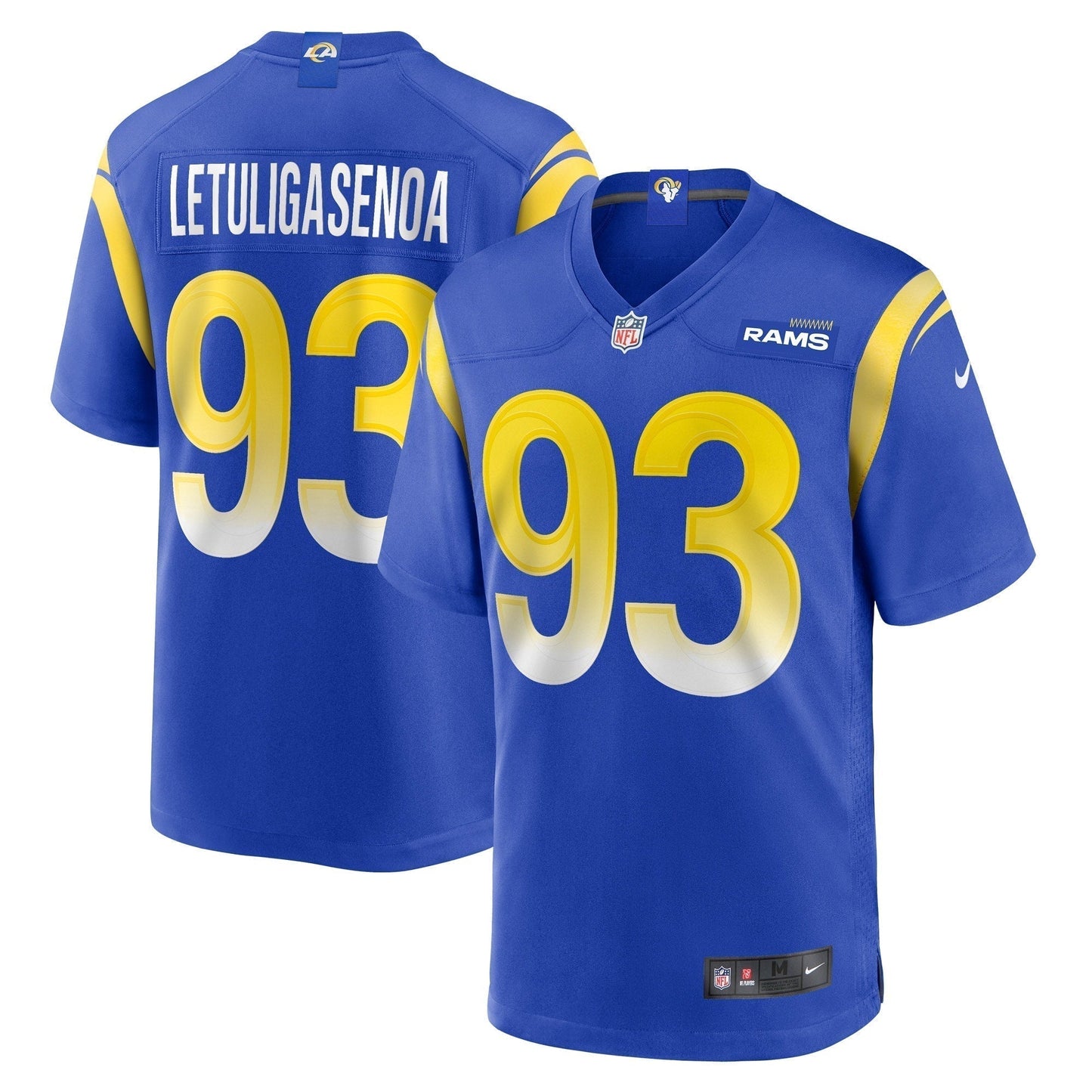 Tuli Letuligasenoa Los Angeles Rams  Game Jersey -  Royal