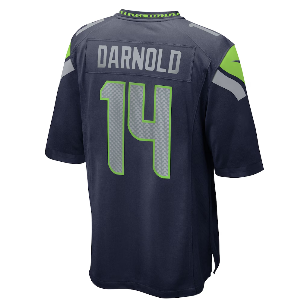 Men's Seattle Seahawks Sam Darnold  College Navy Team Game Jersey