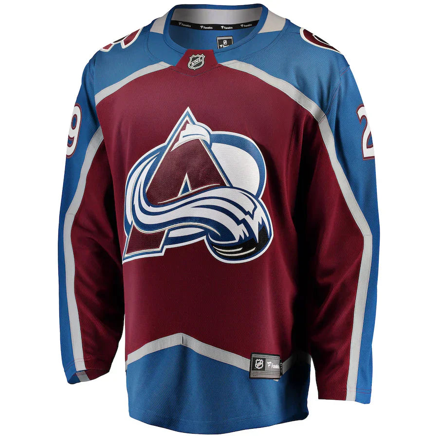 Nathan MacKinnon Colorado Avalanche Breakaway Jersey - Burgundy