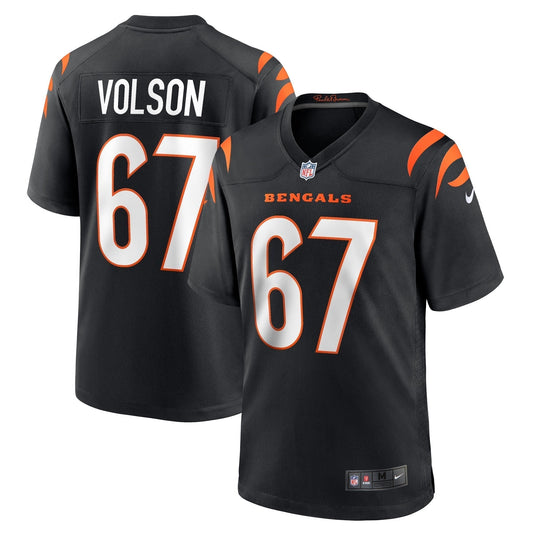 Cordell Volson Cincinnati Bengals  Game   Jersey - Black