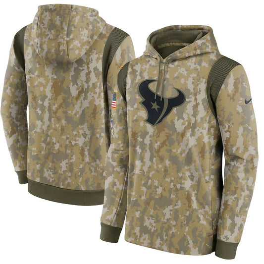 Men's Houston Texans 2021 Salute to Service Hoodie Camouflage
