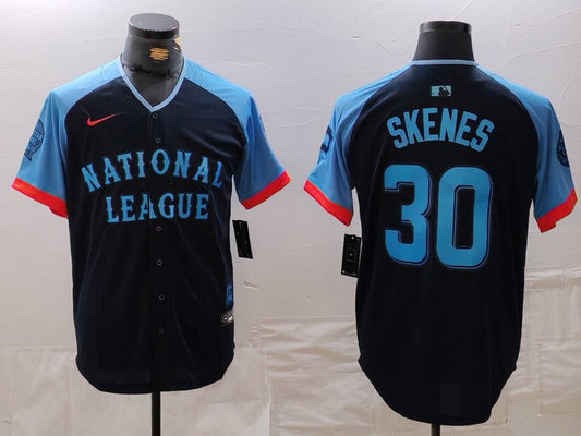 Men's National League Paul Skenes Navy 2024 MLB All-Star Game Limited Player Jersey
