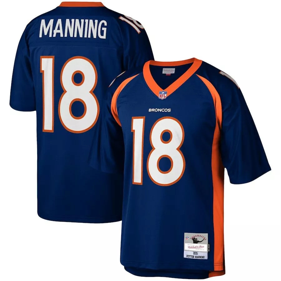 Denver Broncos Peyton Manning #18  Navy 2015 NFL Legacy Jersey