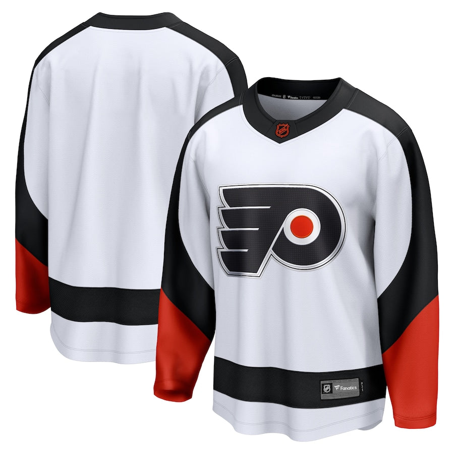 Custom Men's Philadelphia Flyers Fanatics White Special Edition 2.0 Breakaway Blank Jersey
