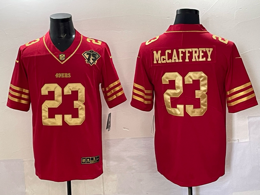 Men's San Francisco 49ers Christian McCaffrey Red Player Jersey