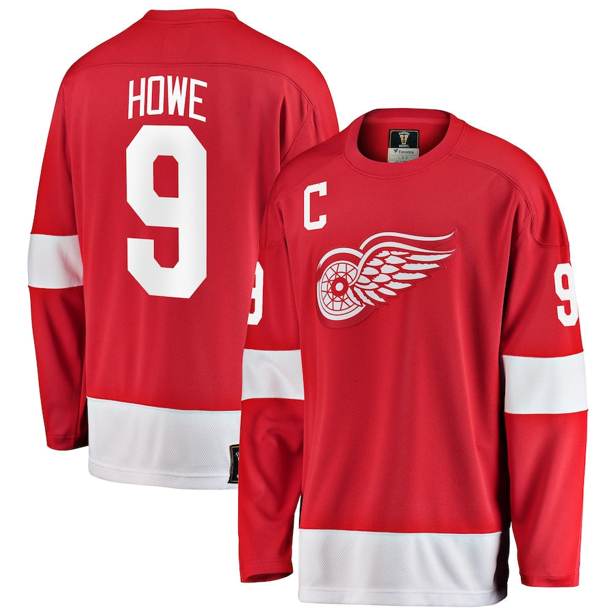 Gordie Howe Detroit Red Wings Premier Breakaway Retired  Jersey - Red