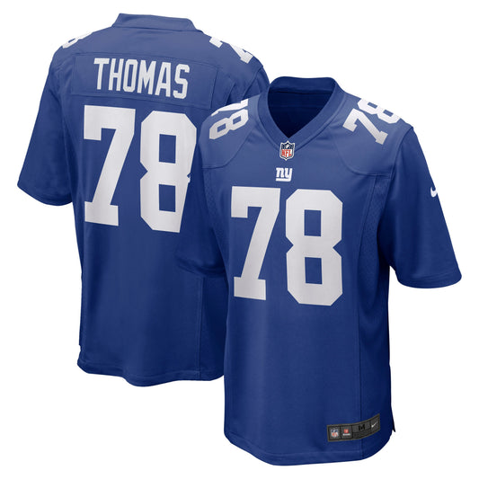 Andrew Thomas New York Giants    Game Jersey - Royal