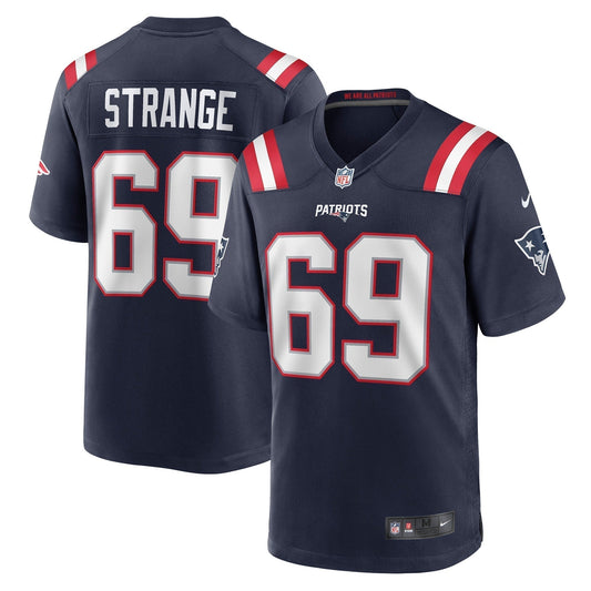 Cole Strange New England Patriots    Game Jersey - Navy
