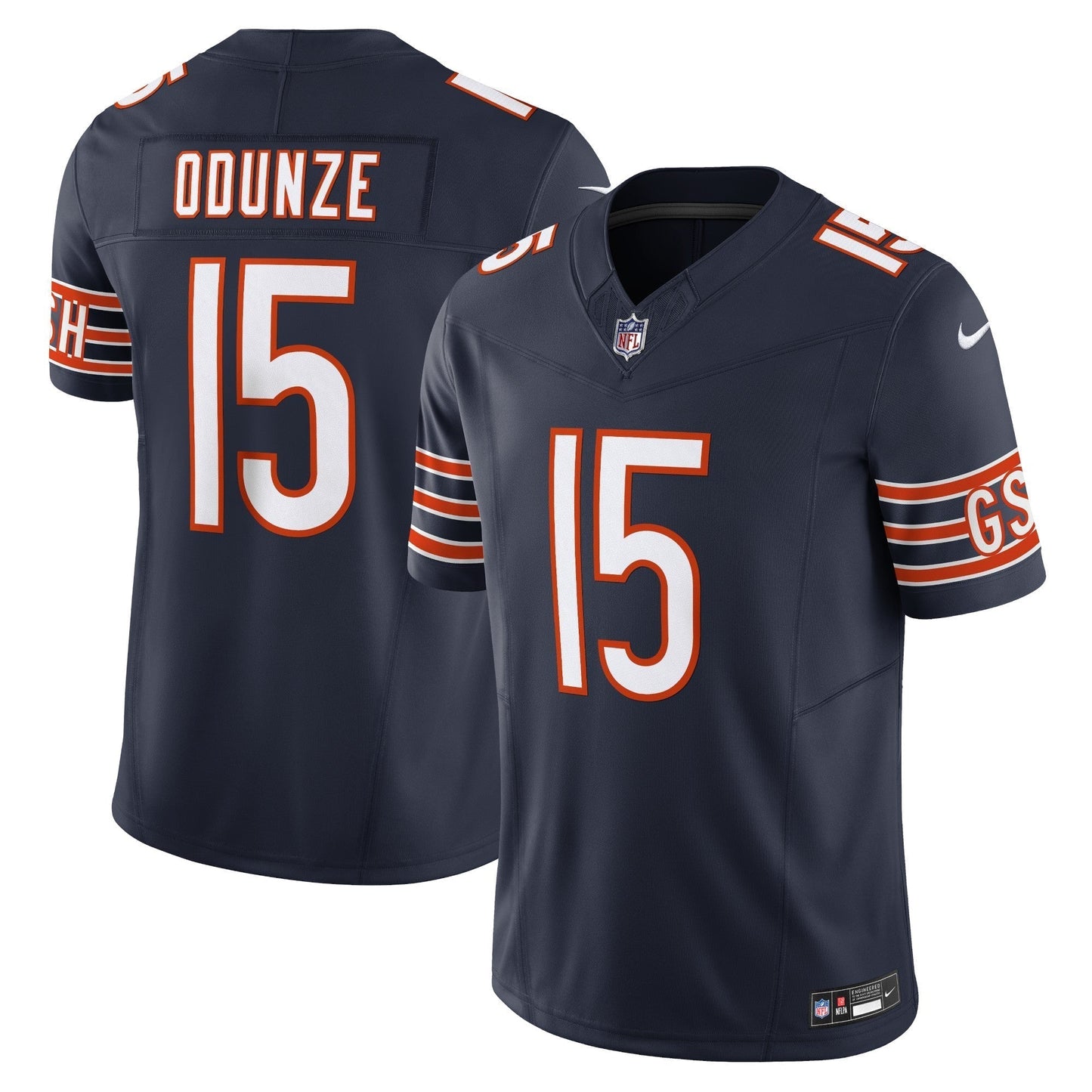 Rome Odunze Chicago Bears  Vapor F.U.S.E. Limited Jersey - Navy