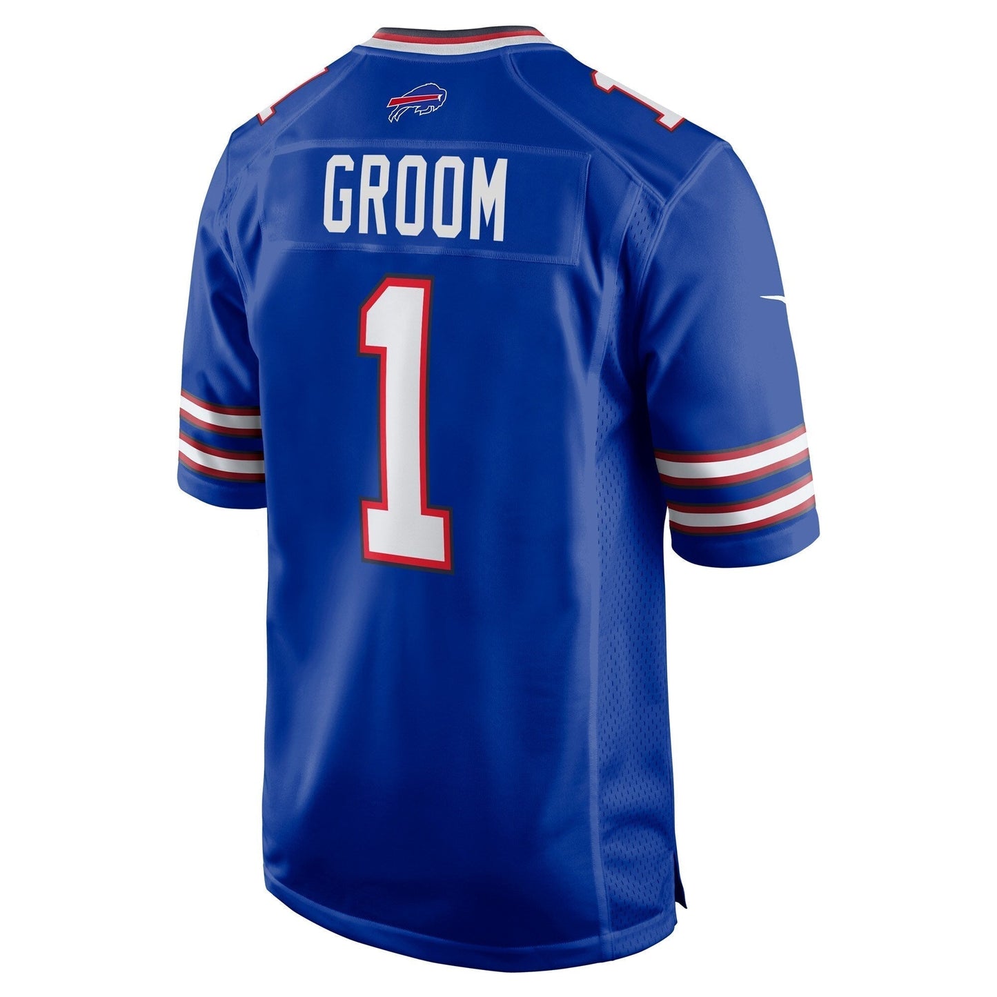 Number 1 Groom Buffalo Bills  Game Jersey - Royal