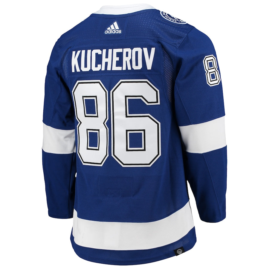 Men's Tampa Bay Lightning Nikita Kucherov  Blue Home Primegreen Authentic Player Jersey