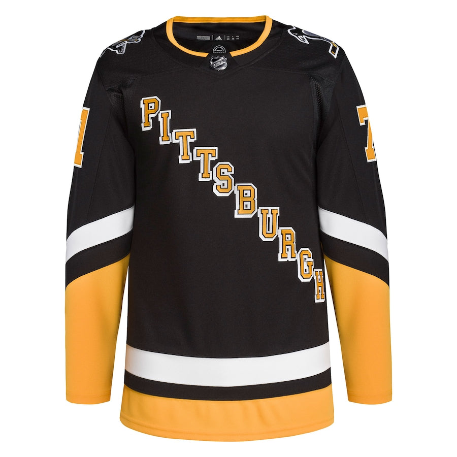 Men's Pittsburgh Penguins Evgeni Malkin  Black Alternate Primegreen Authentic Player Jersey