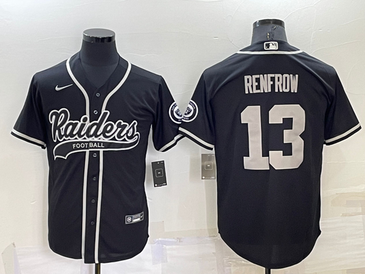 Men's Las Vegas Raiders Hunter Renfrow Black Game Jersey Joint Edition