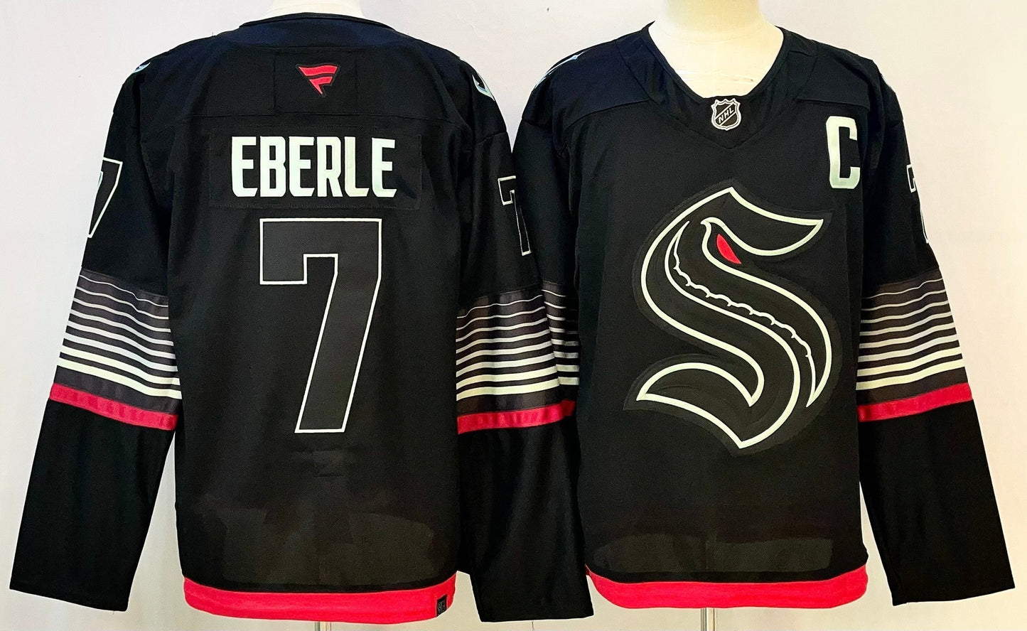 Men's Seattle Kraken Jordan Eberle #7 Fanatics Black Alternate Premium Player Jersey