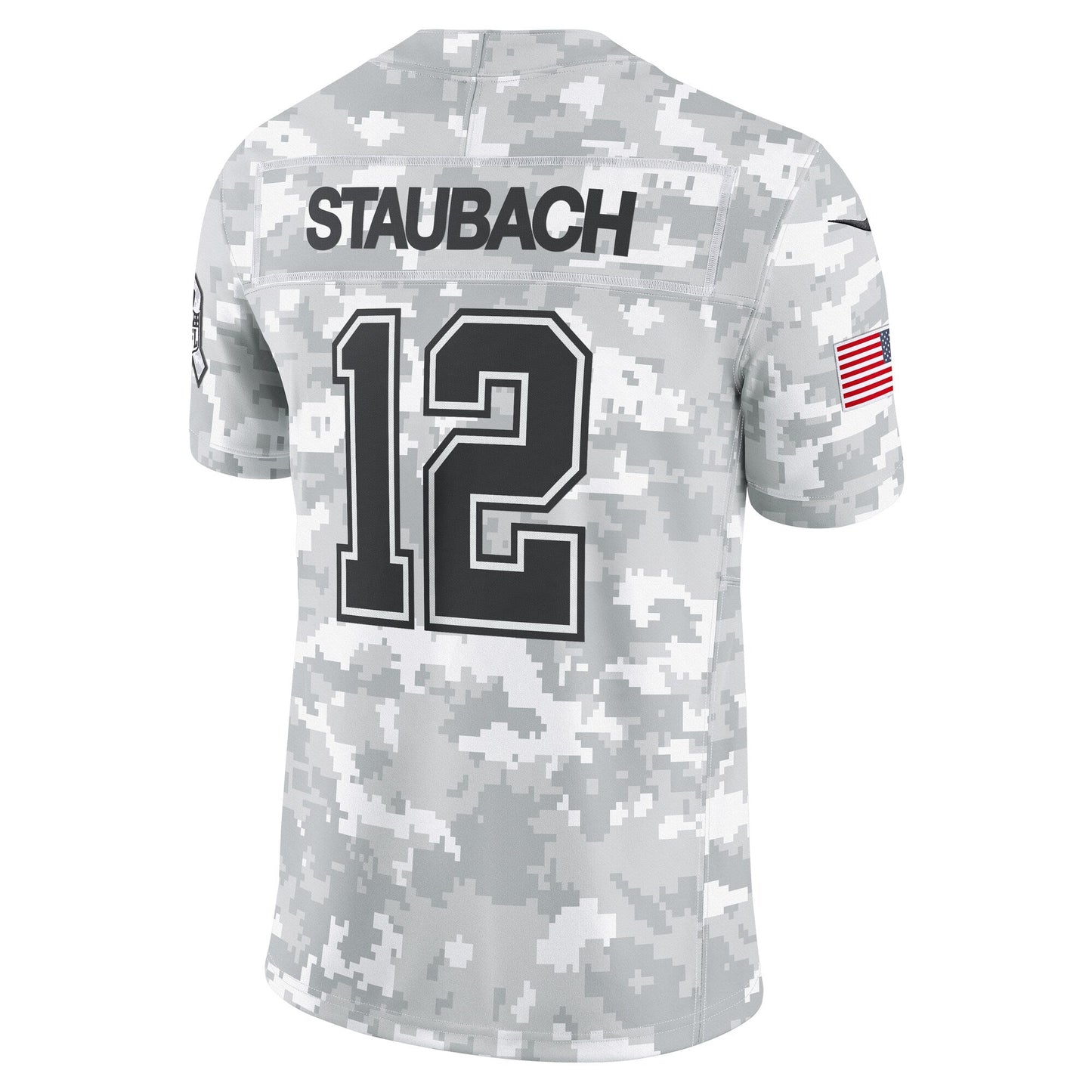 Roger Staubach Dallas Cowboys  2024 Salute to Service Retired   Limited Jersey - Arctic Camo