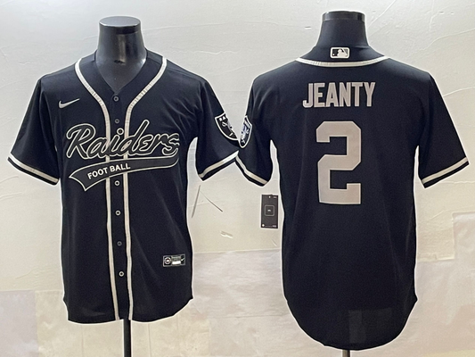 Men's Las Vegas Raiders Ashton Jeanty Black Game Player Jersey