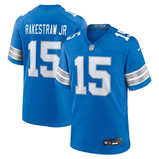 Ennis Rakestraw Jr. Detroit Lions  Team Game Jersey -  Blue