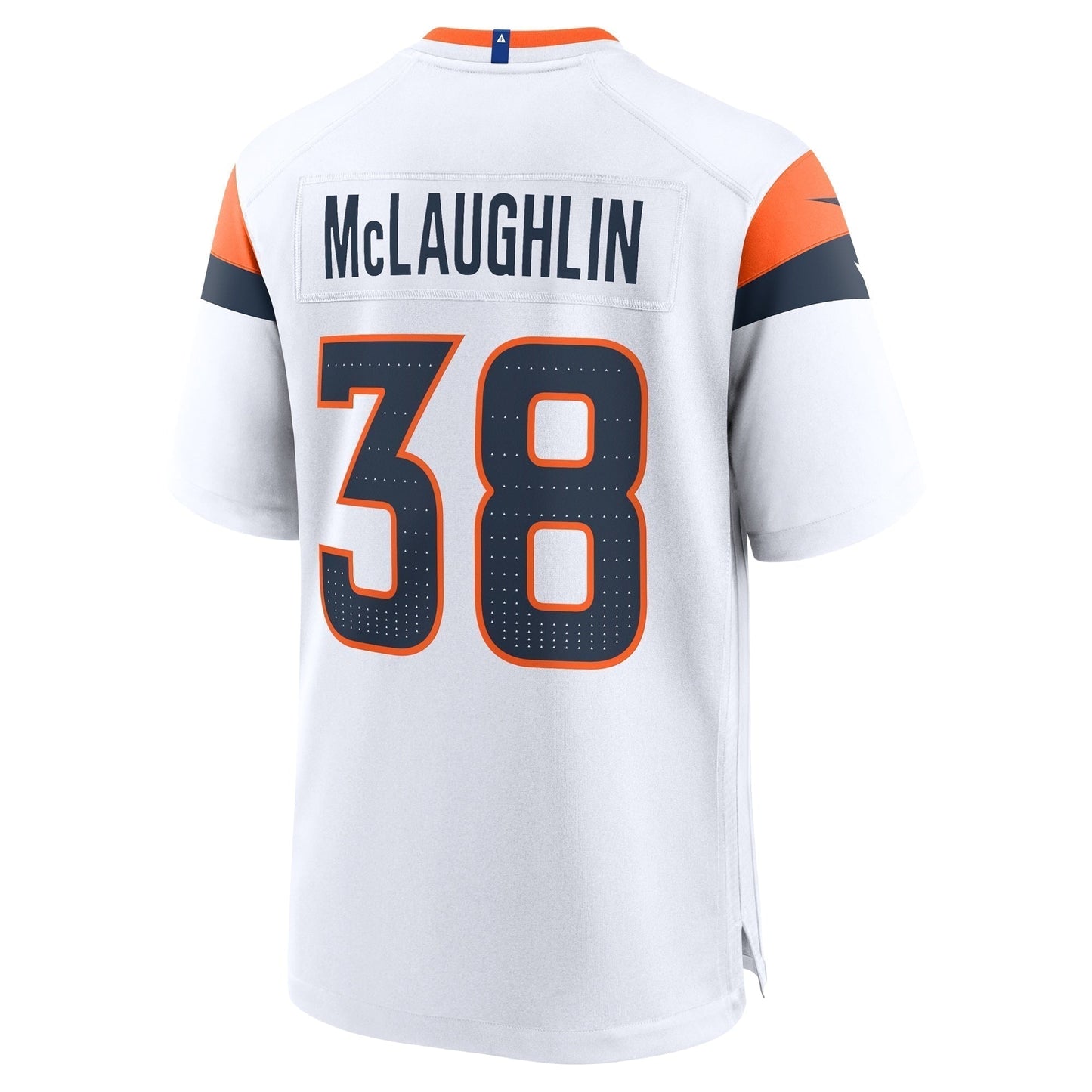 Jaleel McLaughlin Denver Broncos  Game Jersey -  White