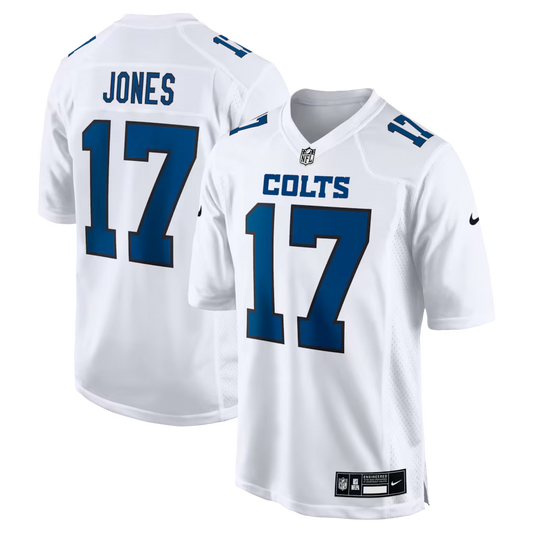 Men's Indianapolis Colts Daniel Jones  White Fashion Game Jersey