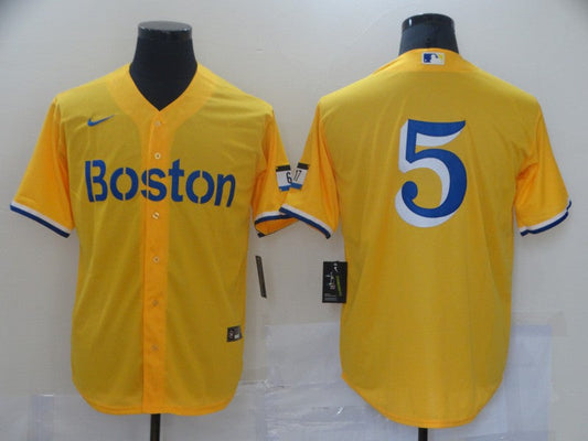 Men's Boston Red Sox Enrique Hernandez Gold City Connect Replica Player Jersey