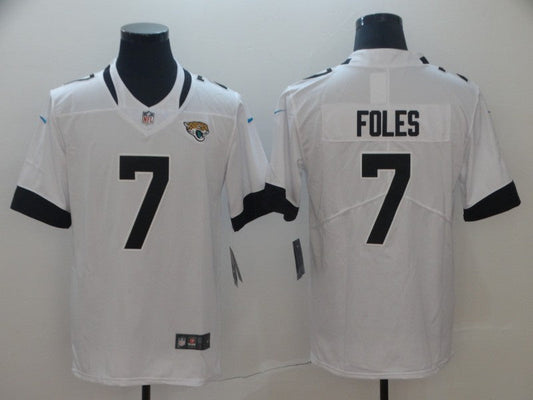 Men's Jacksonville Jaguars Nick Foles White Game Jersey