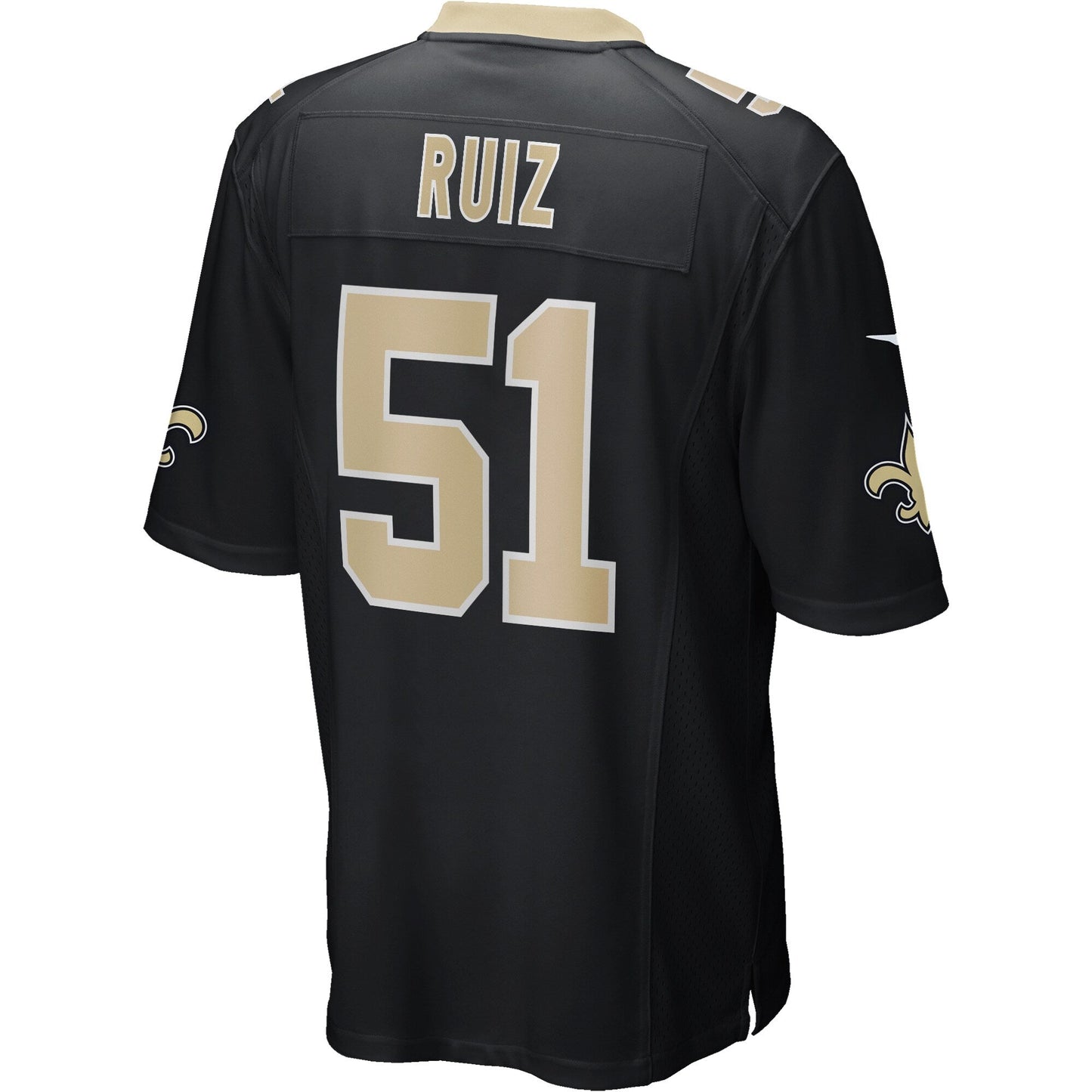 Cesar Ruiz New Orleans Saints    Game Jersey - Black