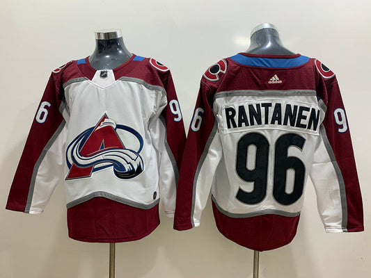 Men's Colorado Avalanche Mikko Rantanen #96 White Home Breakaway Player Jersey1