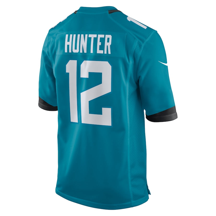 Men's Jacksonville Jaguars Travis Hunter  Teal 2025 NFL Draft First Round Pick Game Jersey
