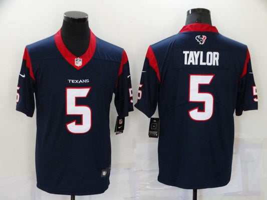 Men's Houston Texans Tyrod Taylor Navy Game Jersey