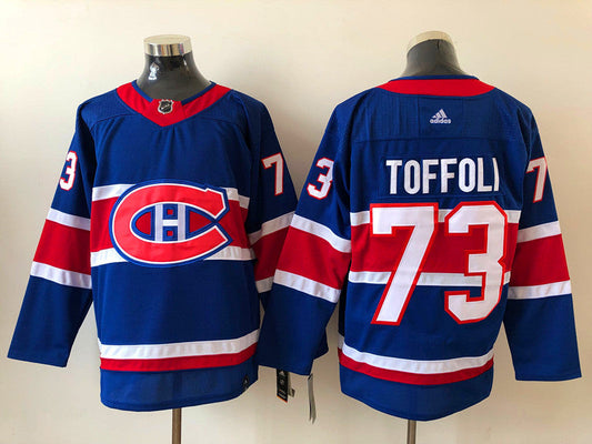 Men's Montreal Canadiens Tyler Toffoli #73 Blue Player Game Jersey1