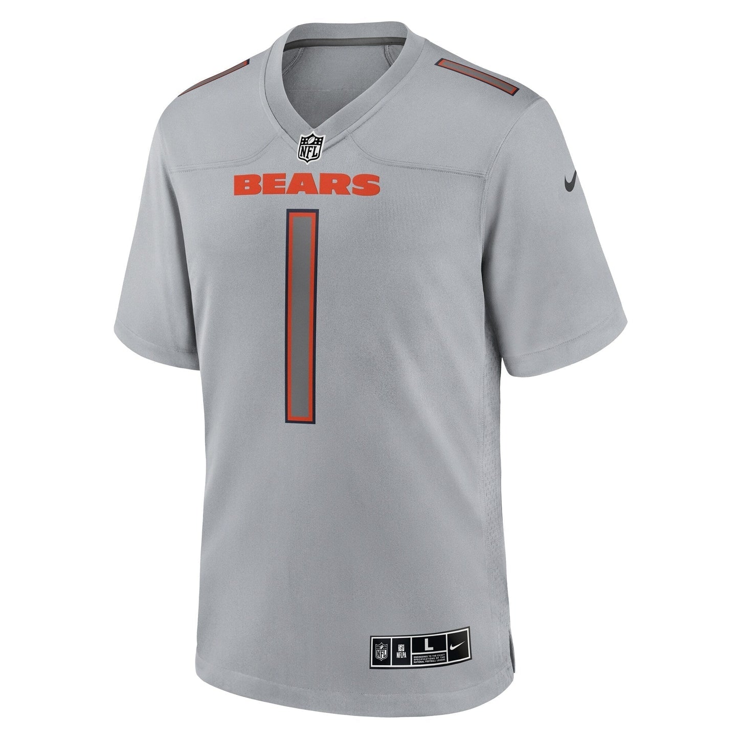 Justin Fields Chicago Bears  Atmosphere Fashion Game Jersey - Gray