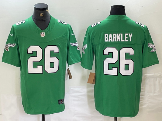 Men's Philadelphia Eagles Saquon Barkley Kelly Green Vapor F.U.S.E. Limited Jersey