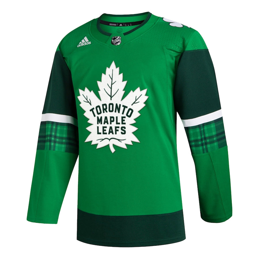 Custom Toronto Maple Leafs 2023 St. Patrick's Day Primegreen Jersey - Kelly Green