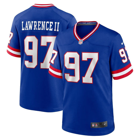 Dexter Lawrence II New York Giants  Classic Game   Jersey - Royal