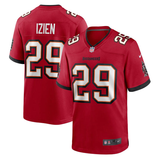 Tampa Bay Buccaneers Christian Izien Red Game Jersey