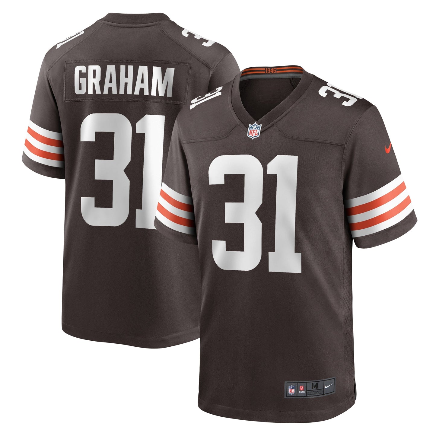 Thomas Graham Jr. Cleveland Browns  Team Game Jersey -  Brown