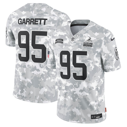 Myles Garrett Cleveland Browns  2024 Salute to Service Limited Jersey - Arctic Camo