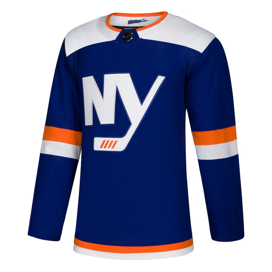 Custom New York Islanders Alternat Blank Jersey - Blue
