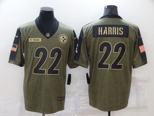 Men's Pittsburgh Steelers Najee Harris Brown Game Jersey