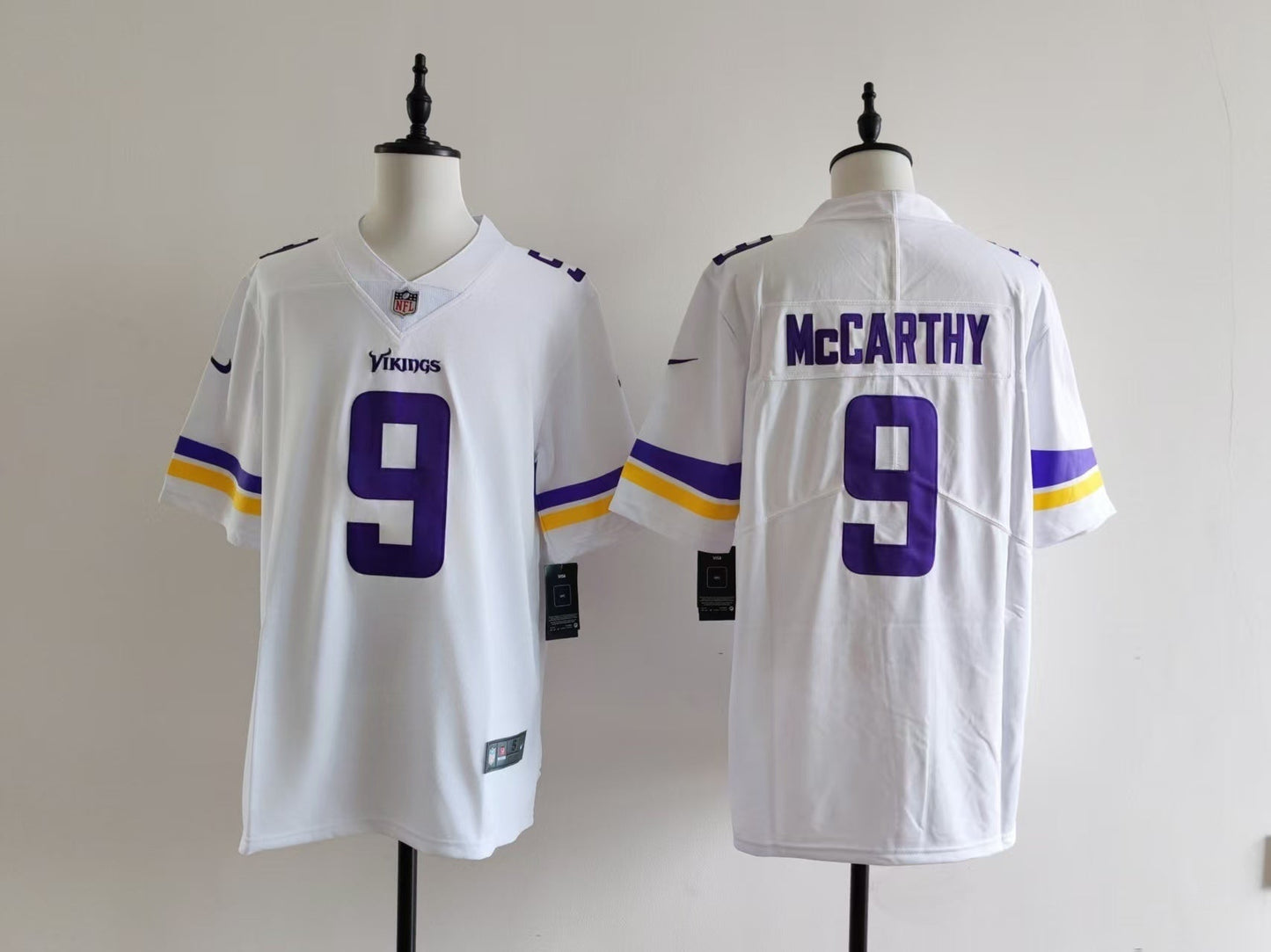 Men's Minnesota Vikings J.J. McCarthy  Jersey -  White#9