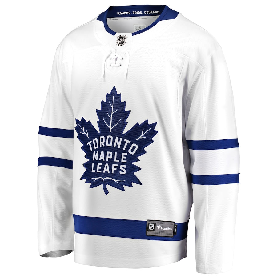 Custom Toronto Maple Leafs  Breakaway Away Jersey - White