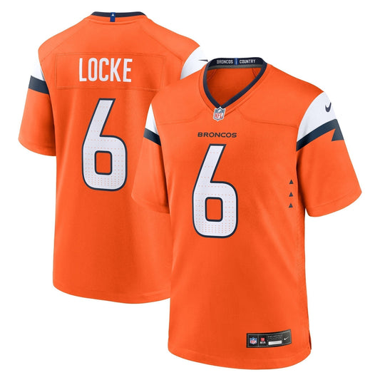 P.J. Locke Denver Broncos  Team Game Jersey -  Orange
