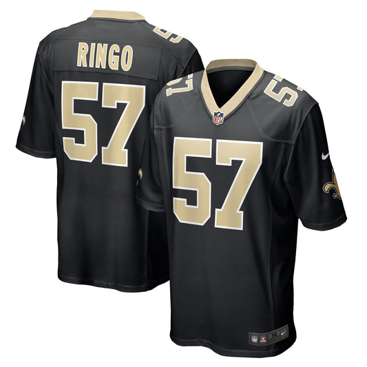 Christian Ringo New Orleans Saints  Game   Jersey - Black