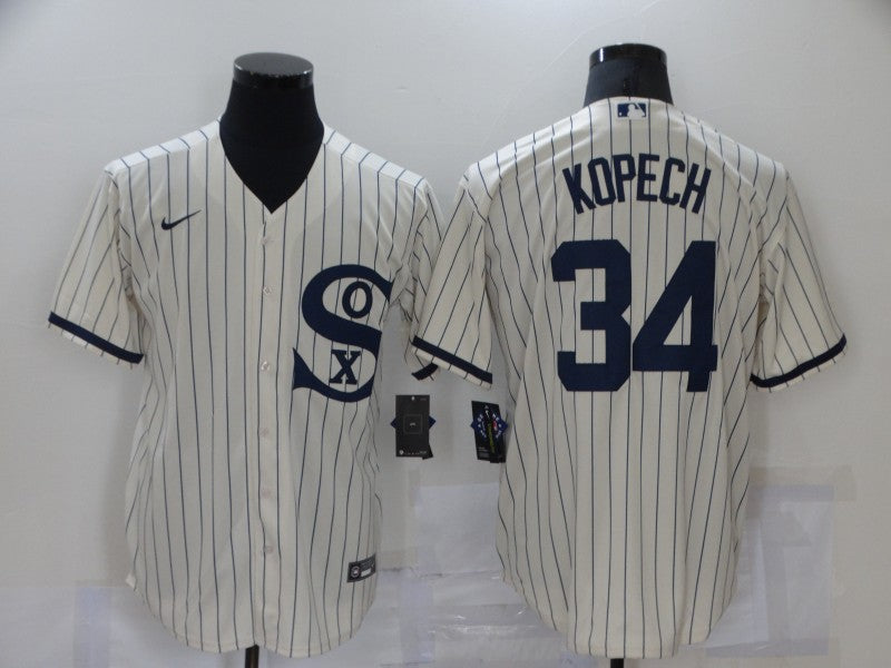 Men's Chicago White Sox Michael Kopech Beige Replica Baseball Jersey