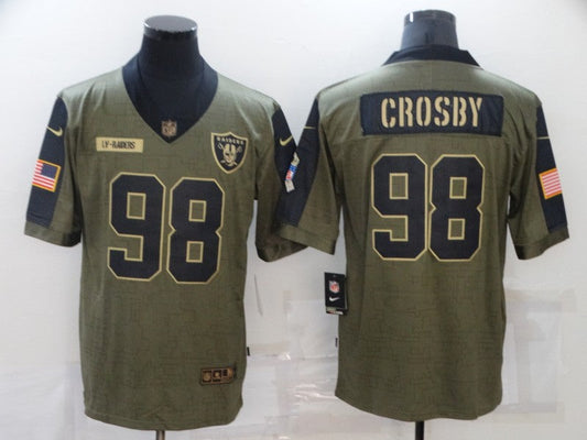Men's Las Vegas Raiders Maxx Crosby Brown Game Jersey